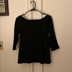 Black 3/4 sleeve shirt